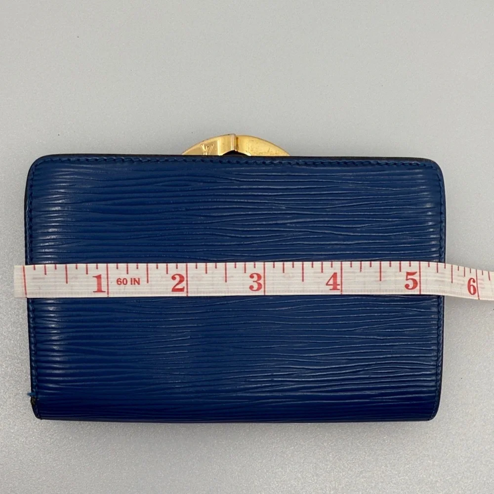 Louis Vuitton 100% Authentic Royal Blue Wallet With Gold Hardware​